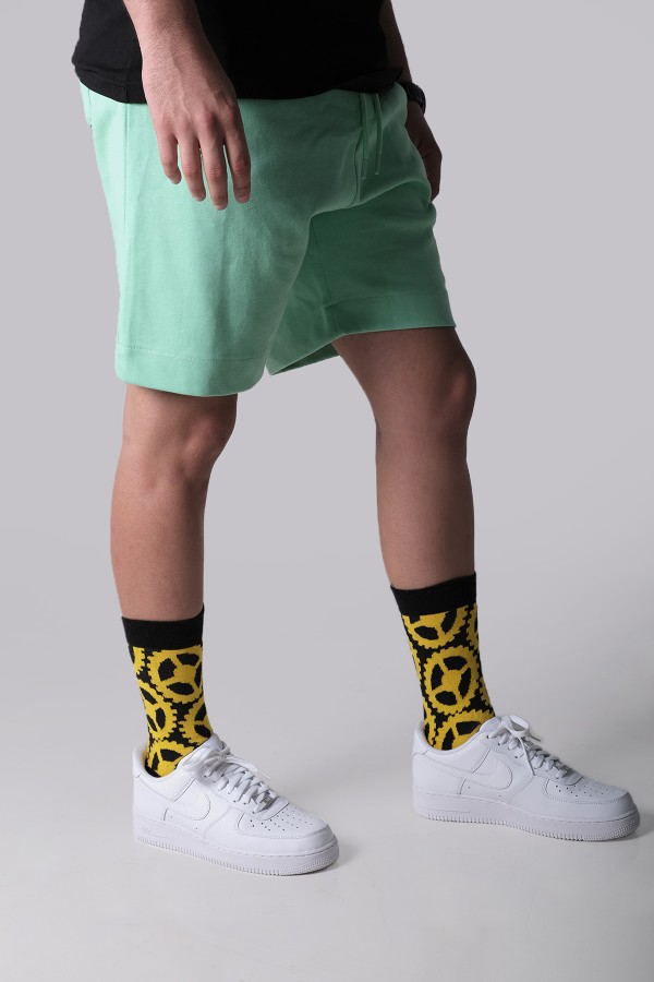 Çark Desenli Erkek Çorap