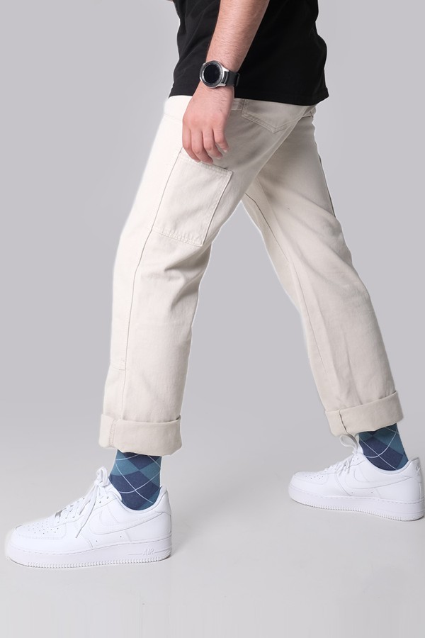 Ekose Desenli Erkek Çorap