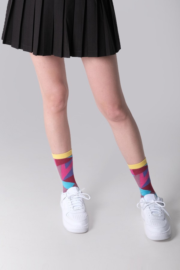 Prizma Desenli Kadın Çorap