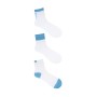 3 Çift Kadın Beyaz Tenis Çorabı (978P)