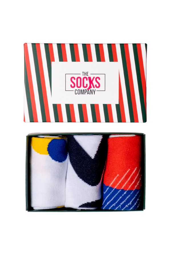 3'lü Desenli Erkek Çorap Set (950P)