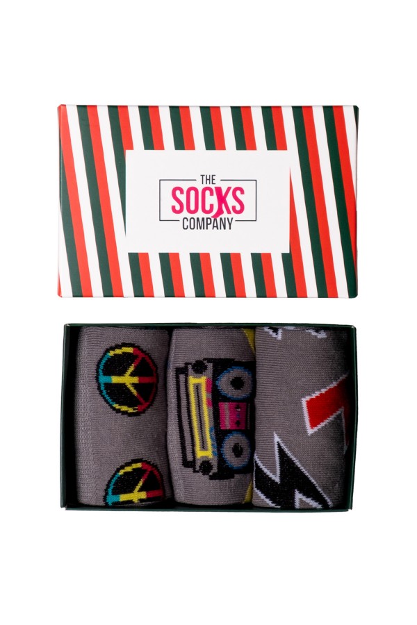 3'lü Desenli Erkek Çorap Set (954P)