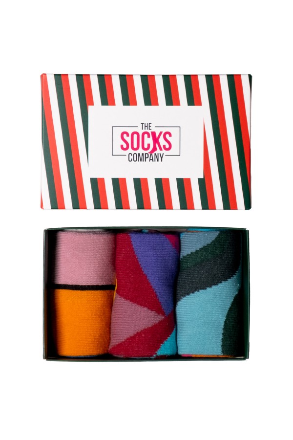  3'lü Desenli Kadın Çorap Set (957P)